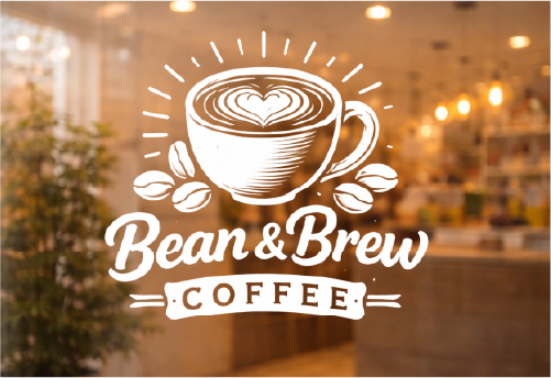 Custom vinyl lettering example